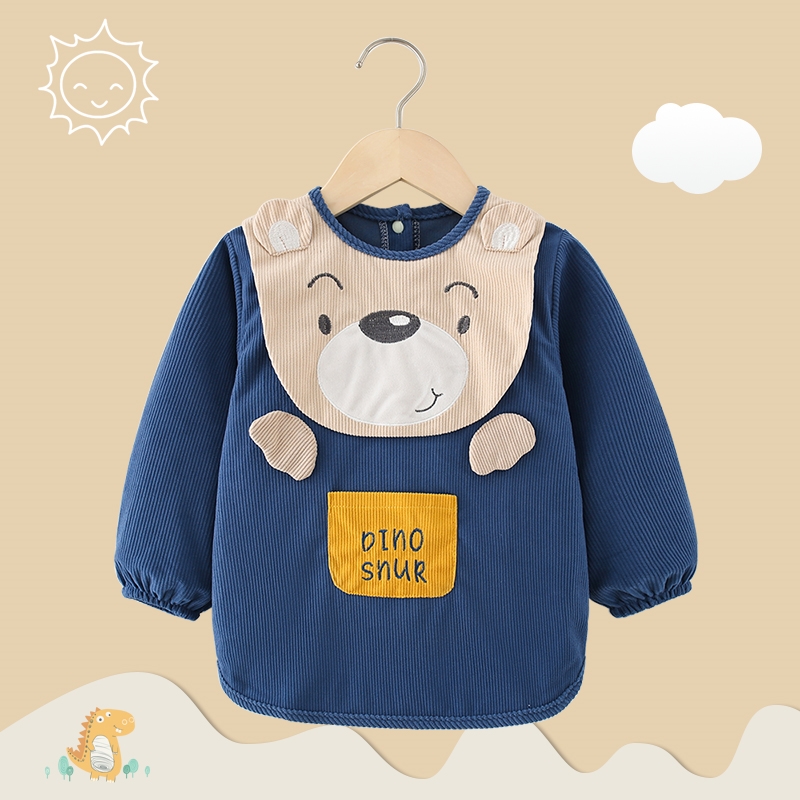 Speed I children's bib i baby boy little boy outer wear autumn and winter eating bib bag waterproof and anti-dirty winter