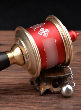 极速手摇转动 用品黑色手摇激光z雕刻家居摆件随身携带红色 转桶