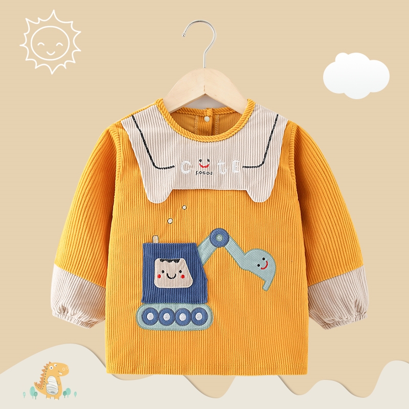 Speed I children's bib i baby boy little boy outer wear autumn and winter eating bib bag waterproof and anti-dirty winter