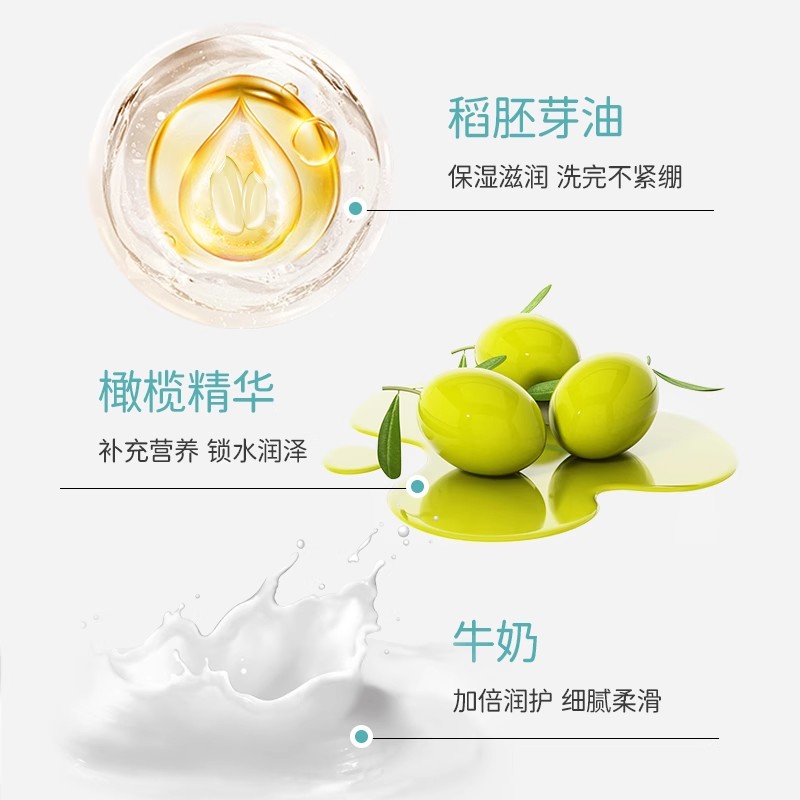 郁美净儿童鲜奶沐浴露秋冬滋润保湿宝宝清洁护肤官方旗舰店正品