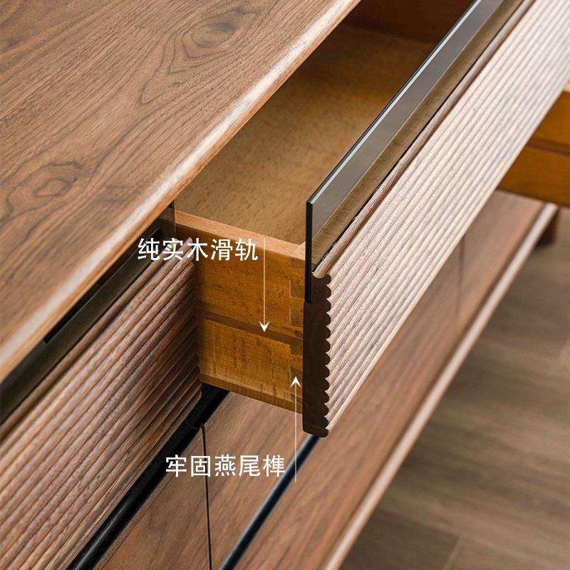 北美黑胡桃木全实木九斗柜简约樱桃木原木客厅卧室多功能储物斗柜 - 图2