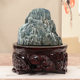 Solid wood round Taishan stone whole wood root carving base