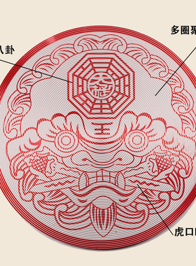 速发海神镇符贴门对门化解挂件卫生间八室卧卦镜家用门口门宅挂饰