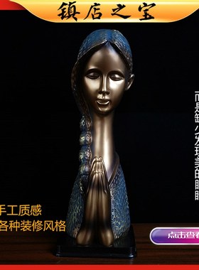 欧式雕塑家居装饰美女摆件时尚创意酒柜办公室客T厅玄关树脂工艺