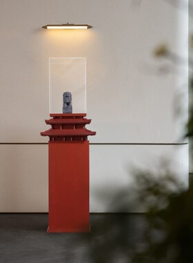 中式青石狮子酒店k大堂售楼部会所艺术装置玄关装饰品落地摆件底