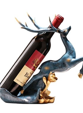 新中式红酒架摆件家用家居创意客厅餐边柜酒O柜装饰品多功能置物