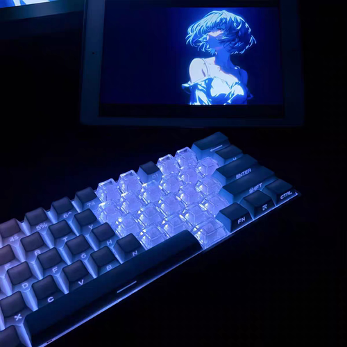 绫波丽2.0键帽侧刻透光个性创意ace68 x87 醉鹿a75 迈从jet75 atk - 图1