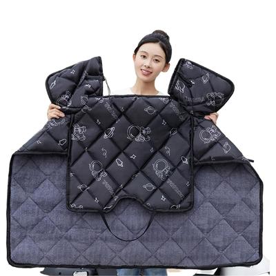 电动车挡风被冬季加绒加厚电瓶摩托车防水防风罩春秋四季通用新款