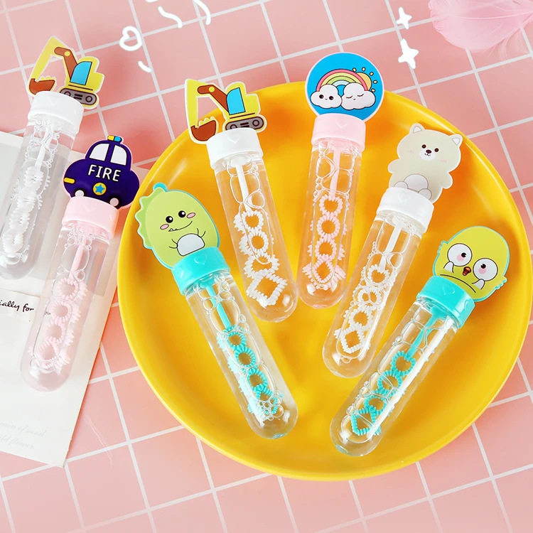 迷你泡泡棒卡通吹泡泡机玩具七彩泡泡礼物