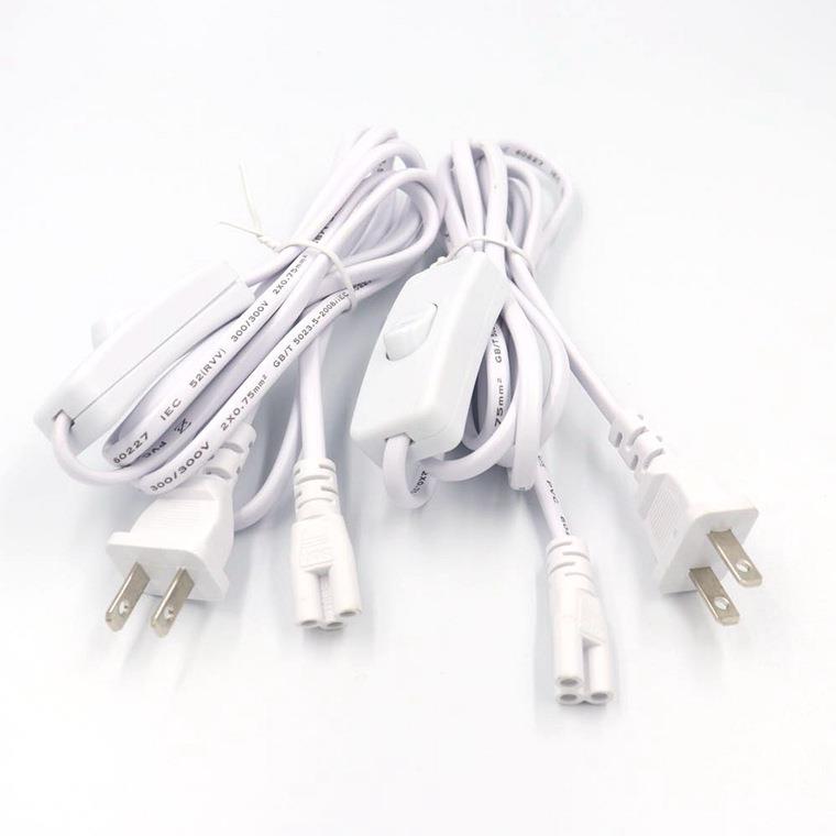 T5/T8一体化电源线带开关插头延长线插座电源连接线接led灯管配件 - 图1