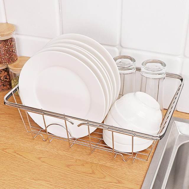 304 stainless steel drain basket kitchen storage rack sink drain rack pool bowl rack dish dish storage rack storage rack