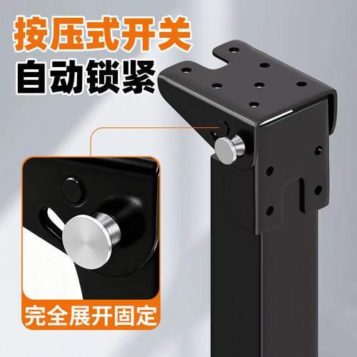 可折叠桌脚金属茶几桌腿折叠支撑脚床上电脑桌折叠腿露营桌子脚架 - 图2