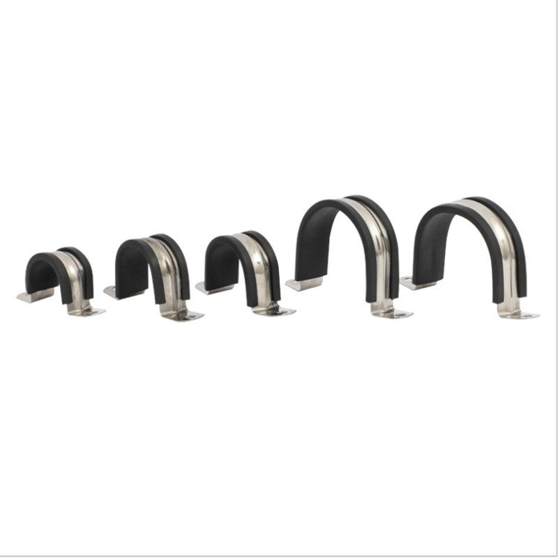 304不锈钢钢管卡扣夹U型带连胶条骑马卡箍管卡子固定电缆喉箍锁紧,淘宝优惠券,粉丝福利购,淘宝优惠卷