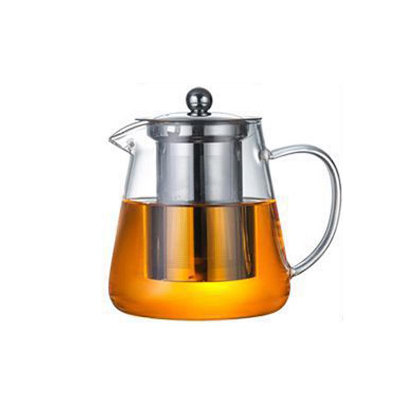 高硼硅玻璃茶壶茶具可电陶炉加热煮茶器透明不锈钢内胆过滤泡茶壶 - 图3