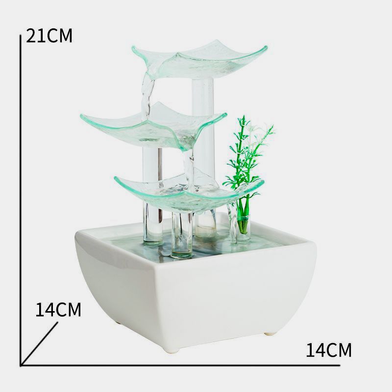 流水摆件茶壶小型家居摆设桌面办公室茶几装饰现代简约创意喷泉 - 图3