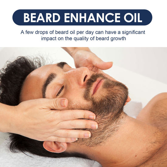 Beard care oil is strong, fibrous roots are moist, soft and