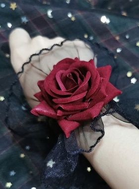 暗黑系舞蹈洛丽塔蕾丝手