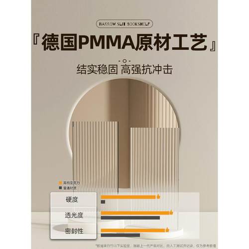 书柜带柜门防尘高窄柜实木书架储物柜一体落地置物架墙边角落立柜 - 图2