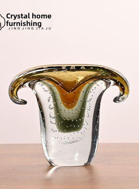 现代简约加厚玻璃花瓶客厅餐厅桌电视柜酒店入口家居软陈设