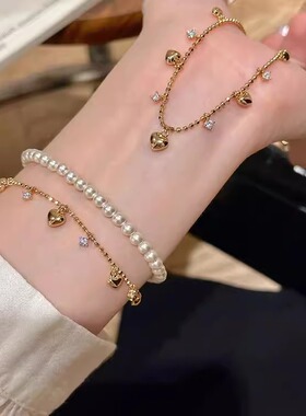 爱心流苏锆石手链女生2026年新款