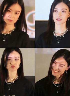 倪妮同款大溪地黑色珍珠项链女款