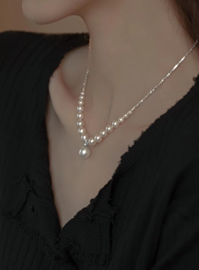 碎银子珍珠项链女轻奢小众高级感