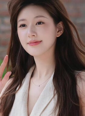 赵露思同款闪锆鼻屎钻项链女款