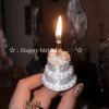 Candle cake ring ins style birthday jewelry high-looking finger small decoration atmosphere photo artifact