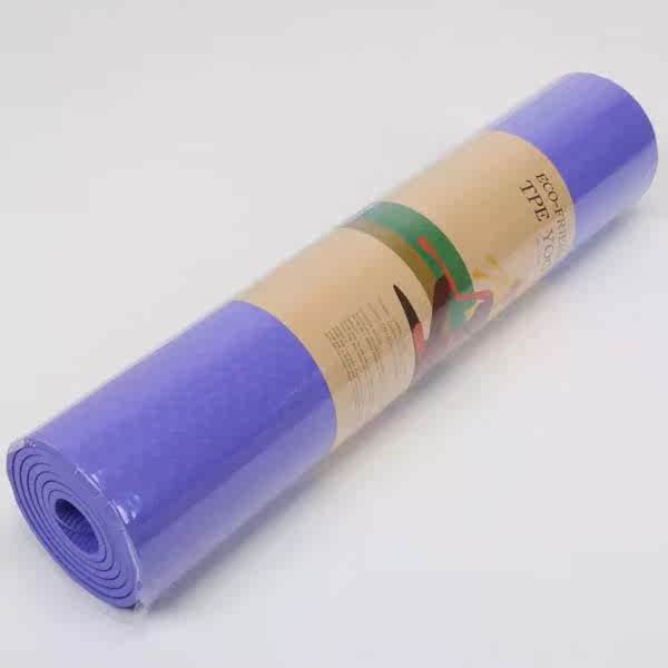 单色TPE瑜伽垫初学者6-8mm环保TPE垫子健身垫防滑耐磨瑜伽垫包邮