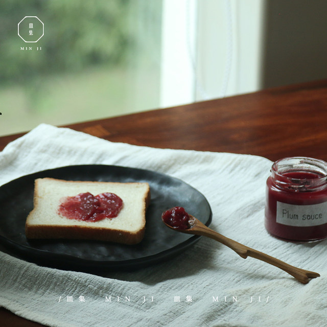 Wooden dish set creative coffee drink spoon without paint or wax