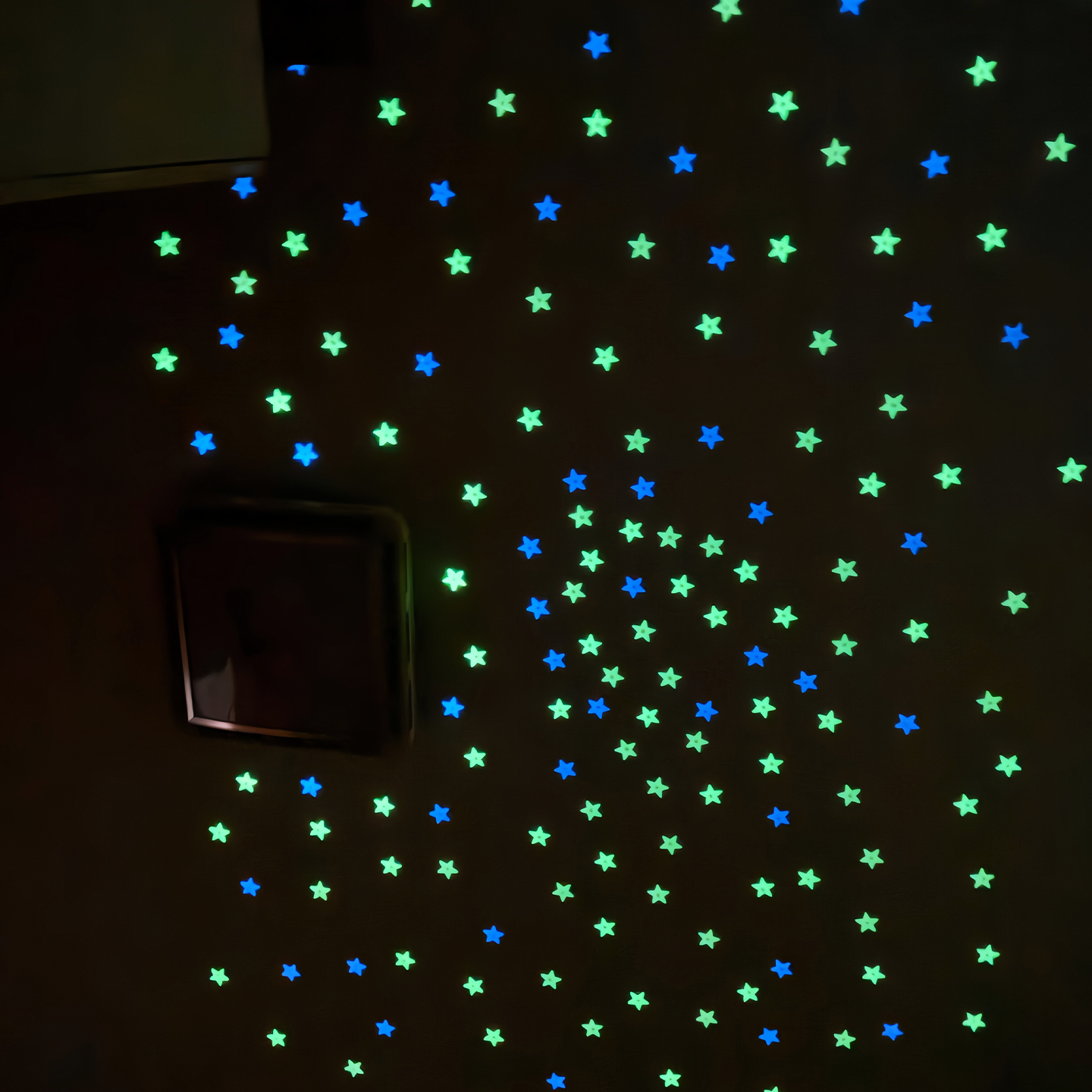 夜光星星墙贴儿童房卧室学生宿舍天花板墙上发光贴纸星空顶装饰,淘宝优惠券,粉丝福利购,淘宝优惠卷