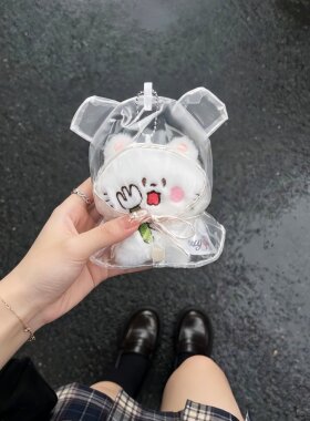 猫吃鱼包挂件可爱毛绒玩具钥匙扣超萌拿叉猫公仔配饰送女生小礼物