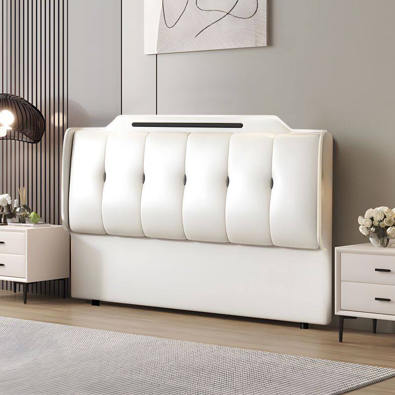 超薄床头软包靠背实木一体2024新款轻奢现代简约落地背板单买钉制,淘宝优惠券,粉丝福利购,淘宝优惠卷