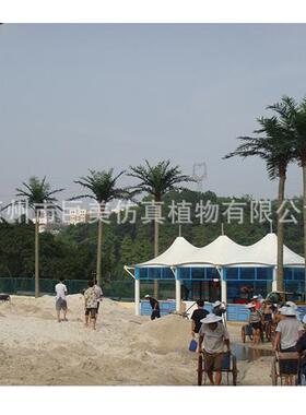 室内外仿生树椰子树大型玻璃钢假椰子树水上乐园人造椰树带椰果
