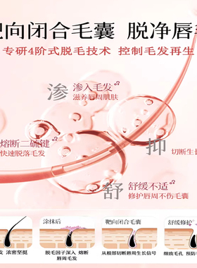 【脱毛神器】唇部脱毛膏女生专用脱唇毛面部去小胡子温和不留黑点