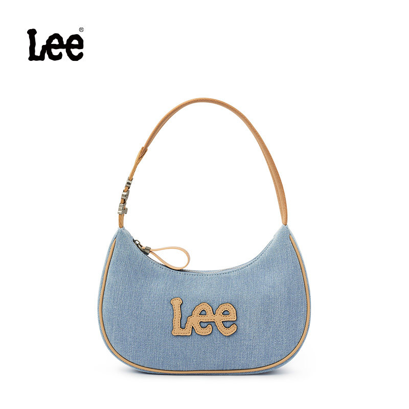 Lee官方飞织丹宁腋下包女士通勤百搭单肩包时尚潮流手提包手拎包,淘宝优惠券,粉丝福利购,淘宝优惠卷