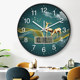 High-end light luxury clocks, wall clocks, long battery life, living room home and Fulu Jinshan silent wall-mounted quartz clocks