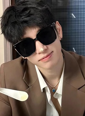 日本品质高清偏光墨镜男女新款大框显瘦防晒太阳镜开车驾驶防紫外