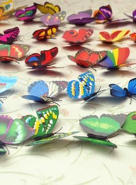 新款上新真蜻蜓 塑料假蜻蜓蝴蝶带别针 窗帘装饰 拍照小饰品3d