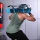 Transparent cylindrical weight-bearing fitness water bag water-filled energy bag weightlifting dumbbell fitness sports training weightlifting equipment