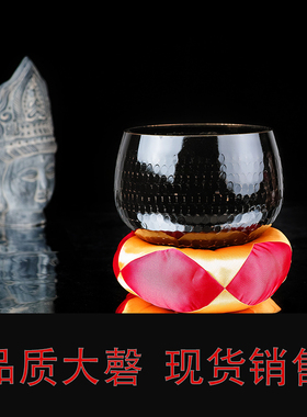 热销铜钵铜庆 日式铜磬 佛堂摆件 佛音碗修行钵寺庙台湾纯铜铜磬