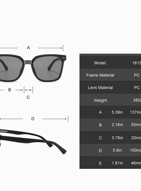 日本品质时尚墨镜大框方形木质腿夹层高级感出游防晒开车遮阳百搭