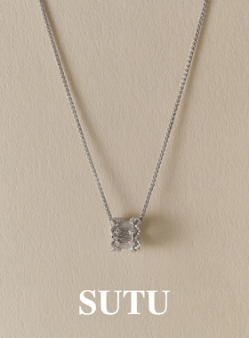 素图925银毛衣链女时尚复古项链