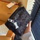 Cute kitty mesh makeup bag daily use portable data cable debris storage bag portable small clutch bag
