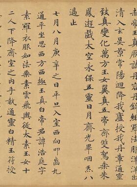 唐钟绍京小楷灵飞经长卷书法字画