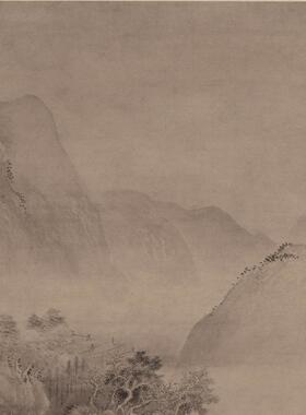 王翚夏山烟雨图古代山水风景书画