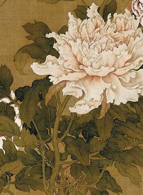 沈铨富贵锦鸡图传统工笔花鸟画临