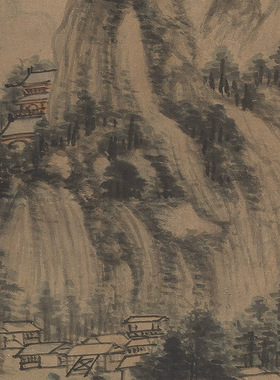 11元黄公望山水小集层岩古寺