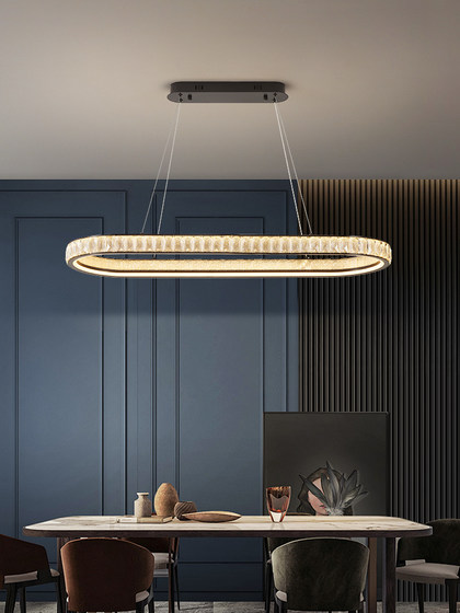Restaurant lamp 2026 new high-end crystal chandelier special chandelier above the dining room table creative bar lamp