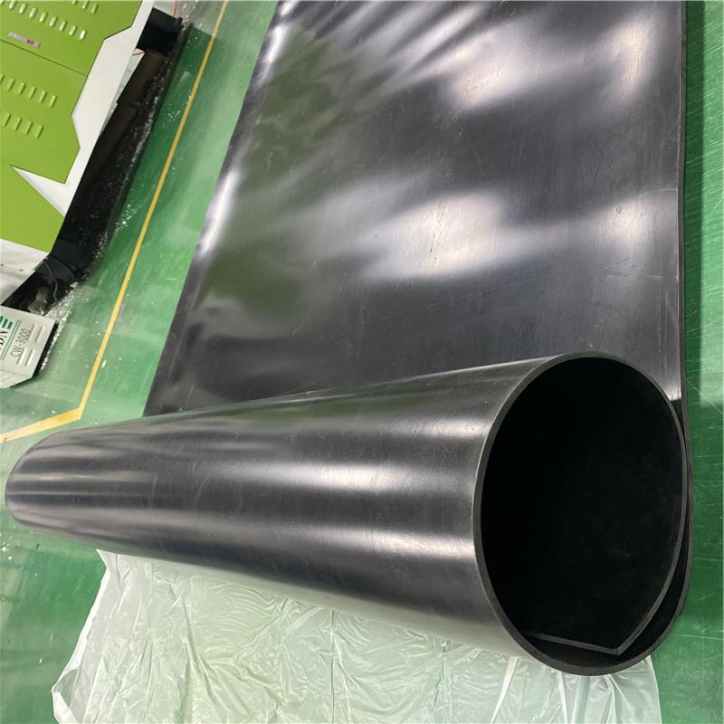 橡胶垫工业黑色橡胶板减震3mm5mm8mm10kv高压绝缘胶皮配电房地垫 - 图2